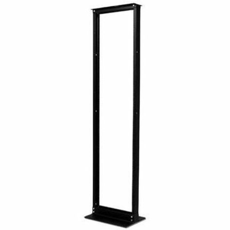 APC by Schneider Electric AR201 APC NetShelter Open Frame Rack, 2 Post, 45U, 12-24 Threaded Holes, Black
