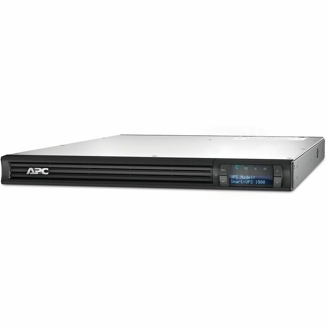 APC by Schneider Electric SMT1500RM1UC APC Smart-UPS, Line Interactive, 1500VA, Rackmount 1U, 120V, 4x NEMA 5-15R outlets, SmartConnect Port+SmartSlot, AVR, LCD