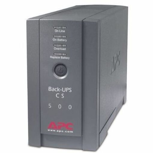 APC by Schneider Electric BK500BLK APC Back-UPS, 500VA, Torre, 120V, 6 Receptáculos NEMA 5-15R, Batería Reemplazable por el Usuario