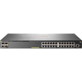 HPE Aruba JL261A Switch 2930F 24G PoE+ 4SFP - 24 puertos - Administrable - Gigabit Ethernet - 10/100/1000Base-T, 1000Base-X - Compatible con 3 capas - Modular - 4 ranuras SFP - Par trenzado, Fibra óptica - 1U de alto - Montable en rack, Escritorio