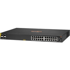 HPE Aruba R8N87A Switch 6000 Class4 PoE 4SFP 370W-24 puertos-Administrable-Gigabit Ethernet-10/100/1000Base-T-Compatible con 3 capas-Modular-2 ranuras SFP-Consumo de energía 32,70 W-Presupuesto PoE de 370 W-Par trenzado, fibra óptica-1U de alto