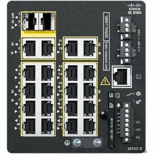 Cisco IE-3100-18T2C-E Catalyst IE3100 Conmutador Robusto de Capa 3
