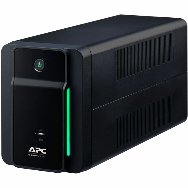 APC by Schneider Electric BVK750M2 APC Back UPS, 750VA/410W, Tower, 120V, 4x NEMA 5-15R outlets, USB Type A + C Ports