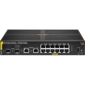 HPE Aruba R8N89A Switch 6000 48G Class4 PoE 4SFP 370W-12 puertos-Administrable-Gigabit Ethernet-10/100/1000Base-T, 100/1000Base-X-Compatible con 3 capas-Modular-2 ranuras SFP-Consumo de 21,90 W-Presupuesto PoE de 139 W-Par trenzado, Fibra óptica