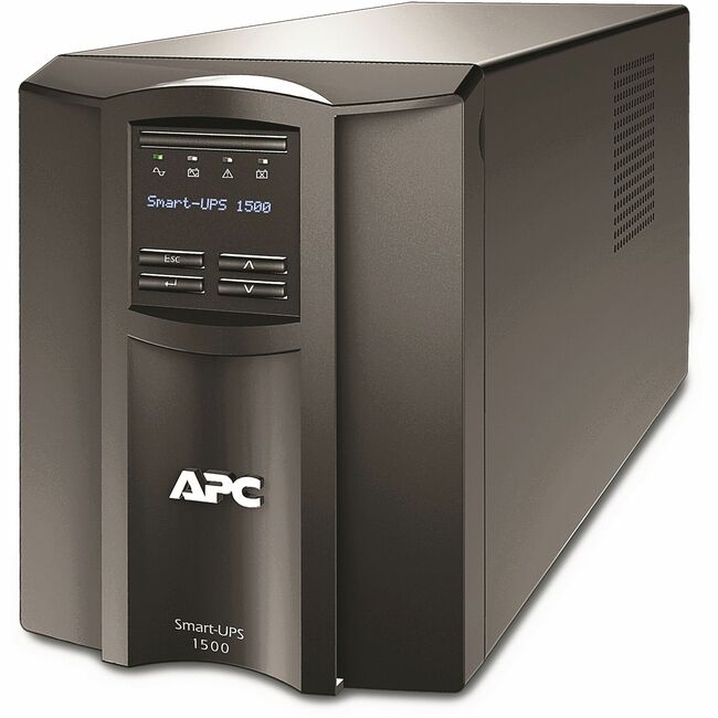 APC by Schneider Electric SMT1500CNC APC Smart-UPS, Line Interactive, 1500VA, Tower, 120V, 8x NEMA 5-15R outlets, SmartConnect Port+Network Card, AVR, LCD