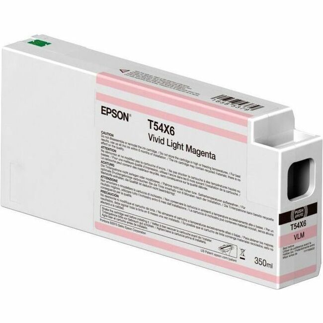 Epson T54X600 Cartucho de Tinta Original Epson UltraChrome HDX/HD T54X600 - Paquete Individual - Magenta Claro Vívido - 1 Paquete
