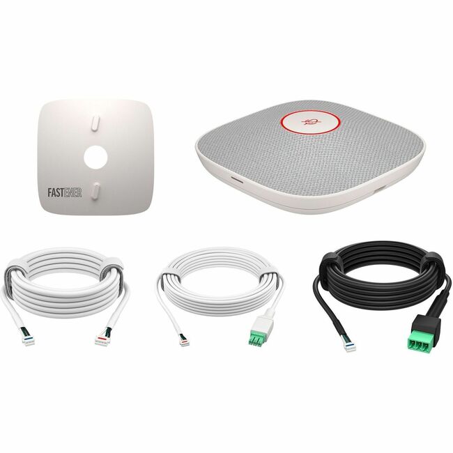 HP B22X5AA#AC3 Micrófono Alámbrico Poly Studio A2 para Sala de Juntas, Sala de Conferencias - Blanco - Compatible con TAA