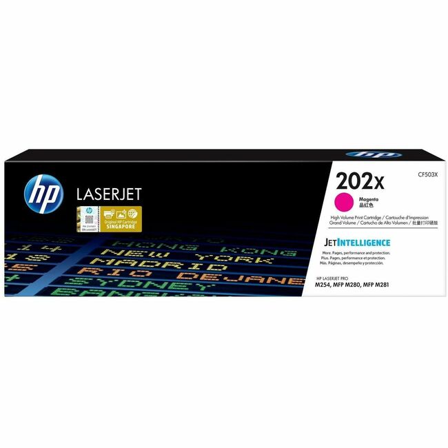 HP I CF503X HP 202X Cartucho de Tóner Láser Original de Alto Rendimiento - Magenta - 1 Pieza