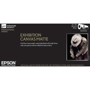 Epson S045261 Exhibition Canvas Matte, 17 x 22, 25 Sheets
