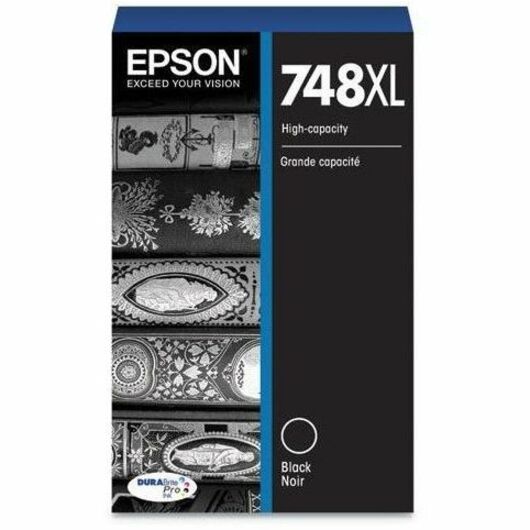 Epson T748XL120 Cartucho de Tinta Inkjet Original Epson DURABrite Pro 748 de Alto Rendimiento - Negro - 1 Paquete