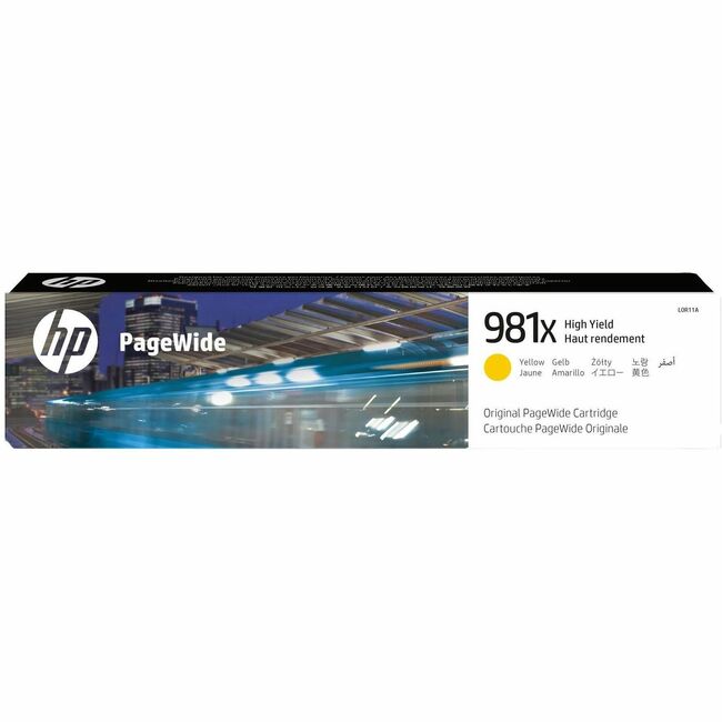 HP I L0R11A HP 981X (L0R11A) Cartucho de Tinta Inkjet Original de Alto Rendimiento - Paquete Individual - Amarillo - 1 Pieza