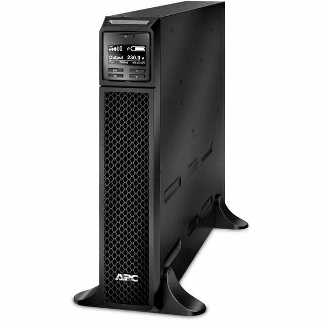 APC by Schneider Electric SRT3000XLW-IEC APC Smart-UPS On-Line, 3kVA, Tower, 208V/230V, 6x C13+2x C19 IEC outlets, SmartSlot, Extended runtime, W/O rail kit