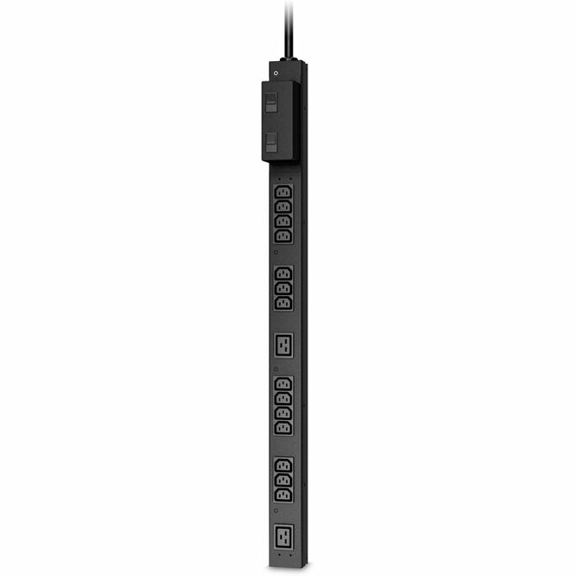 APC by Schneider Electric AP6002A APC NetShelter Basic Rack PDU, Media Height, 200-208V, 30A, 14 C13 and 2 C19 outlet