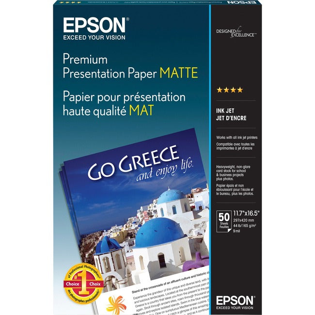 Epson S041260 Papel de Presentación para Inyección de Tinta Epson Premium Mate