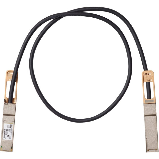 Cisco QSFP-100G-CU1M= Cable de cobre pasivo QSFP Cisco 100GBASE-CR4, 1 metro