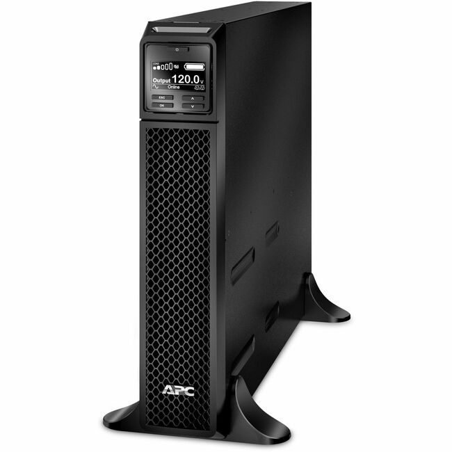 APC by Schneider Electric SRT3000XLA APC Smart-UPS On-Line, 3kVA, Tower, 120V, 8x 5-20R+1x L5-30R NEMA outlets, SmartSlot, Extended runtime, W/O rail kit