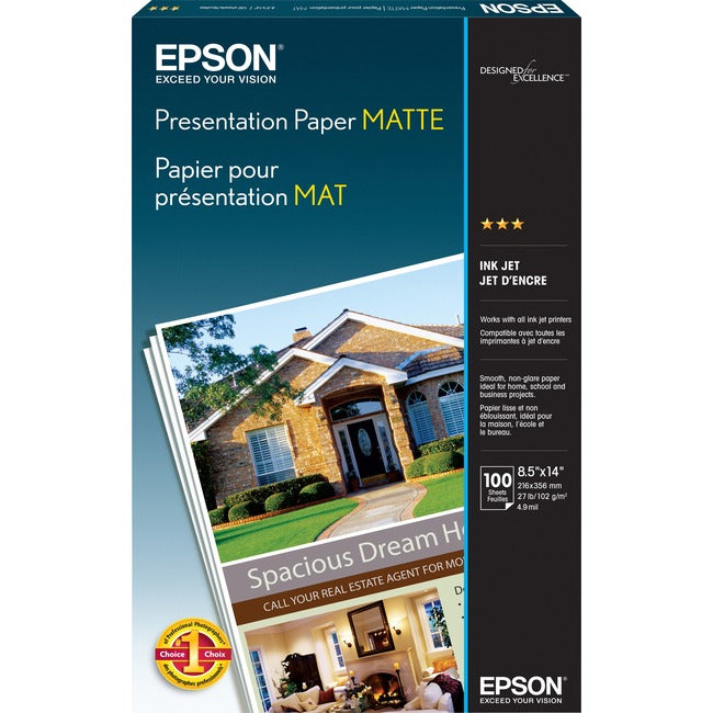 Epson S041067 Papel de Presentación Mate Epson - Blanco
