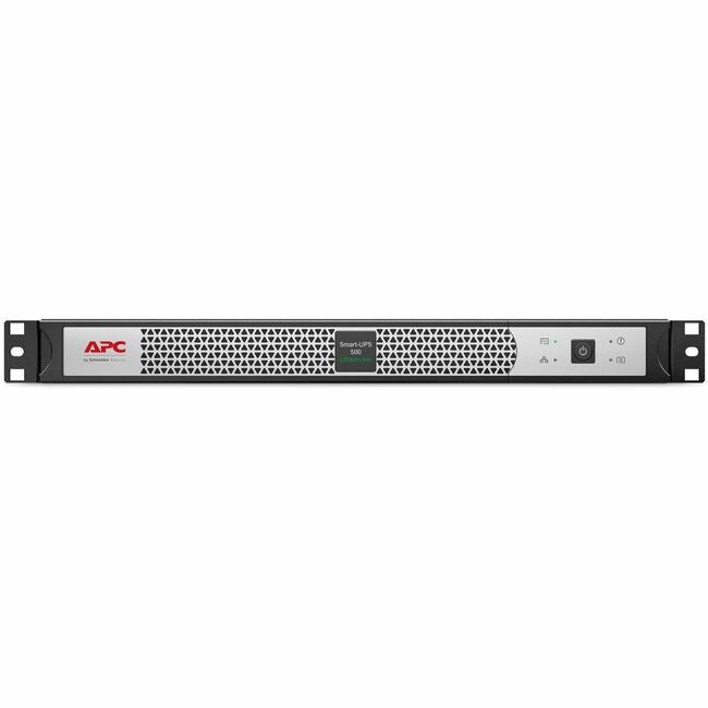 APC by Schneider Electric SCL500RM1UNC APC Smart-UPS, Line Interactive, 500VA, Lithium-ion, Rackmount 1U, 120V, 4x NEMA 5-15R outlets, Network Card, Short Depth