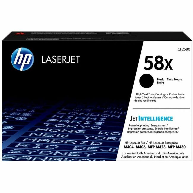 HP I CF258X HP 58X (CF258X) Cartucho de Tóner Láser Original de Alto Rendimiento - Negro - 1 Pieza