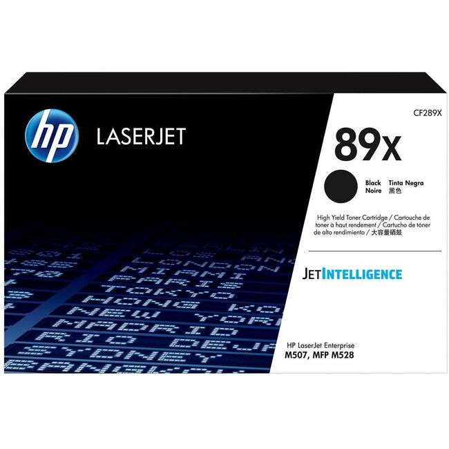 HP I CF289X Cartucho de Tóner Láser Original HP 89X de Alto Rendimiento - Negro - 1 Pieza
