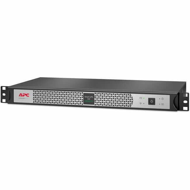 APC by Schneider Electric SCL500RM1UC APC Smart-UPS, Line Interactive, 500VA, Lithium-ion, Rackmount 1U, 120V, 4x NEMA 5-15R outlets, SmartConnect Port, Short Depth