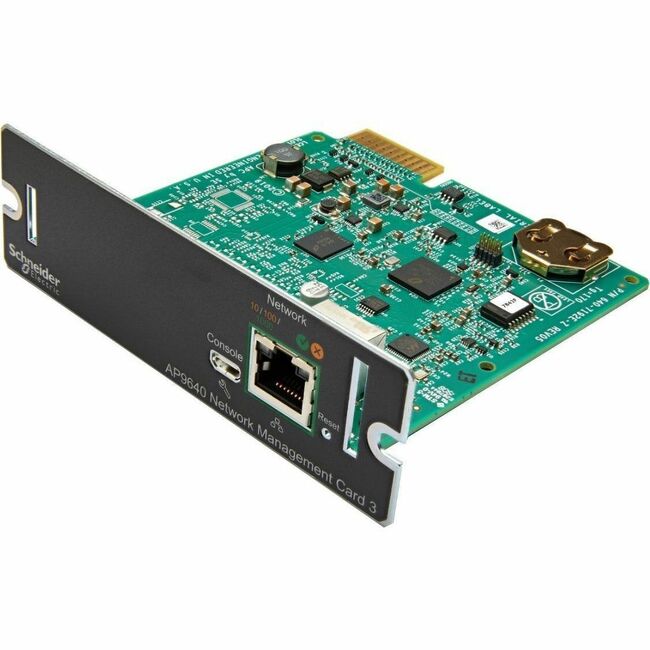 APC by Schneider Electric AP9640 Schneider Electric Monitoreo y gestión de dispositivos, Tarjetas de gestión de red, NMC3, monitoreo y gestión segura remota de UPS