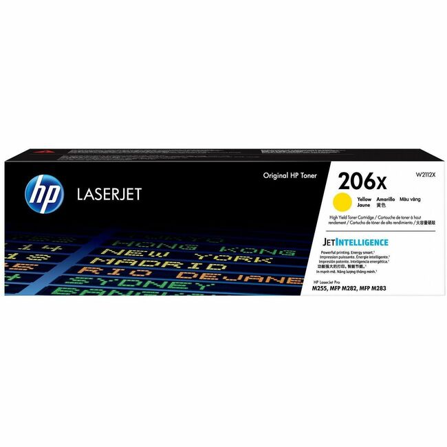 HP I W2112X Cartucho de Tóner Láser Original HP 206X de Alto Rendimiento - Amarillo - 1 Unidad