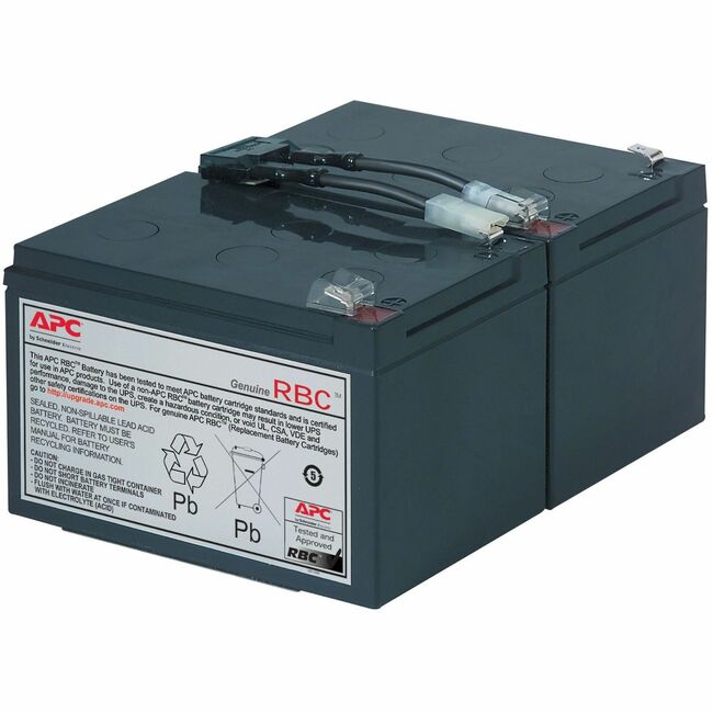 APC by Schneider Electric RBC6 APC Replacement Battery Cartridge, VRLA battery, 11Ah, 12VDC, garantía de 2 años
