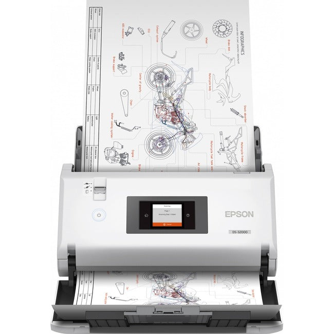 Epson B11B255201 Escáner Epson DS-32000 de formato grande alimentado por hojas - 1200 dpi óptico