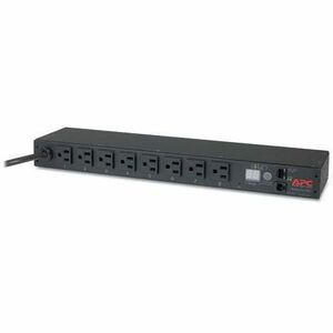 APC by Schneider Electric AP7800B APC NetShelter Metered Rack PDU, 1U, 15A, 100/120V, 8 NEMA 5-15 outlet