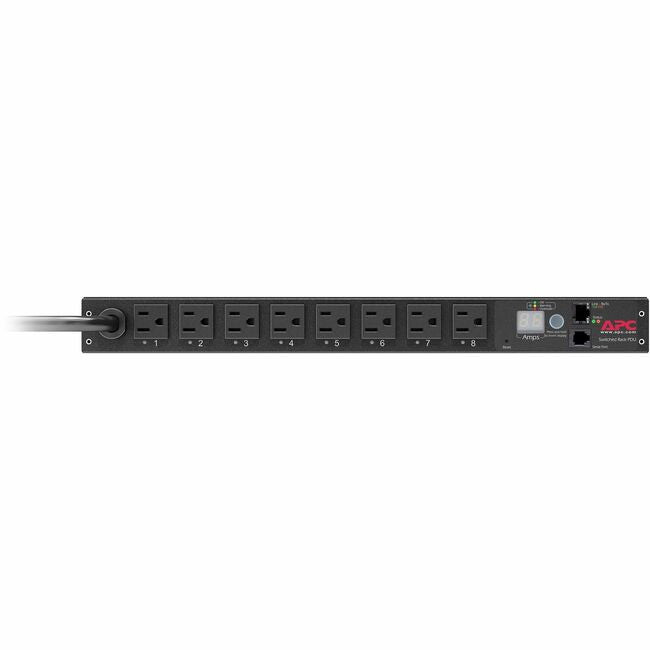 APC by Schneider Electric AP7900B APC NetShelter Switched Rack PDU, 1U, 1.4kW, 120V, 15A, 8 NEMA 5-15R outlet