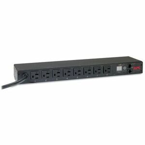 APC by Schneider Electric AP7801B APC NetShelter Metered Rack PDU, 1U, 20A, 120V, 8 NEMA 5-20 outlet