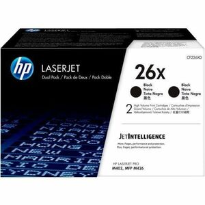 HP I CF226XD HP 26X (CF226XD) Cartucho de Tóner Láser Original de Alto Rendimiento - Negro - 1 Cartón