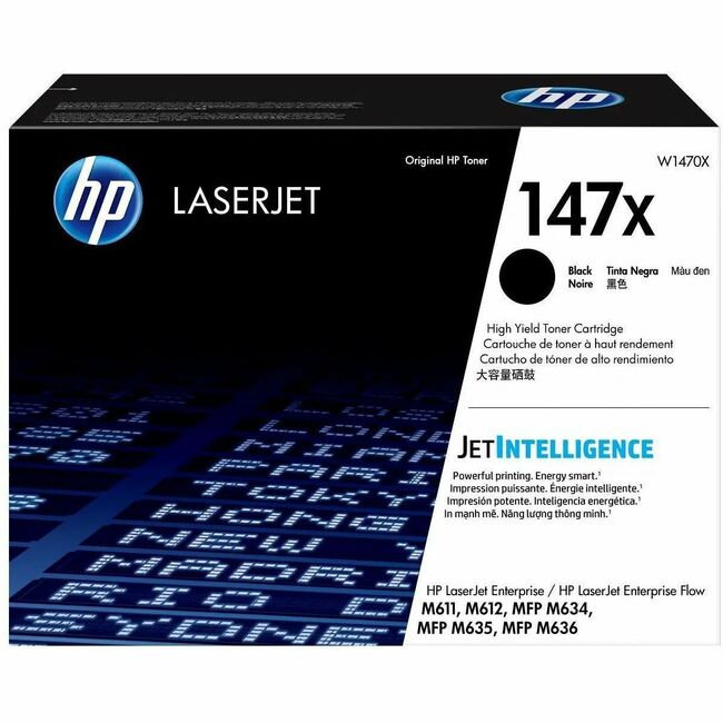 HP I W1470X Cartucho de Tóner Láser Original HP 147X de Alto Rendimiento - Negro - 1 Pieza