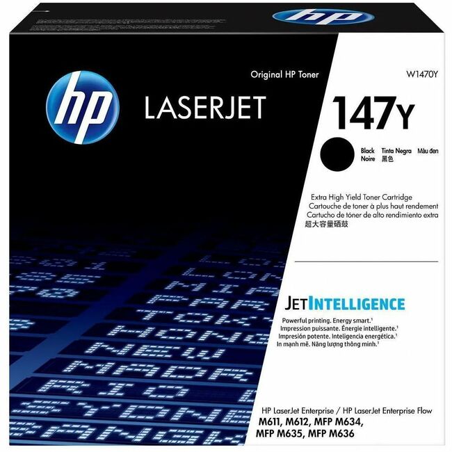 HP I W1470Y HP 147Y Cartucho de Tóner Láser Original de Rendimiento Extra Alto - Negro - 1 Pieza