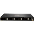 HPE Aruba JL661A Switch 6300M de 48 puertos, 1 GbE, clase 4, PoE y SFP56 de 4 puertos, 48 puertos, administrable, compatible con 3 capas, modular, 4 ranuras SFP, par trenzado, fibra óptica, 1U de alto, montaje en rack