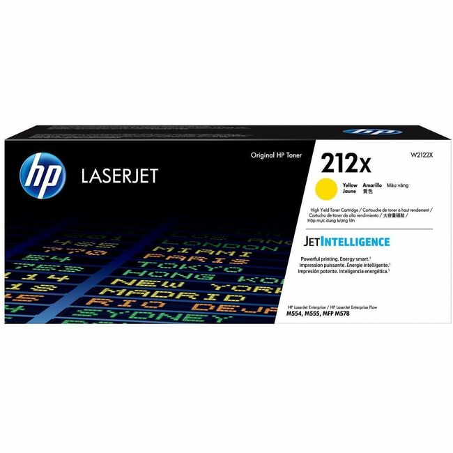 HP I W2122X HP 212X Cartucho de Tóner Láser Original de Alto Rendimiento - Amarillo - 1 Pieza