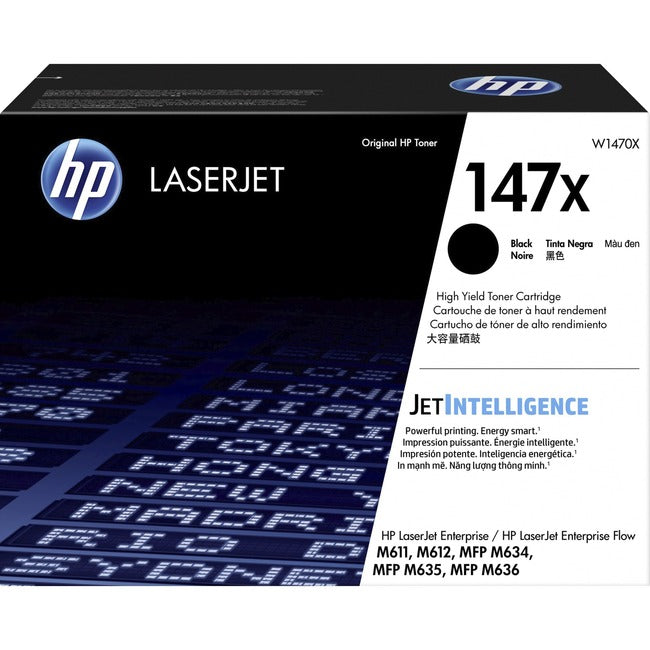 HP I W1470XG Cartucho de Tóner Láser Original HP 147X de Alto Rendimiento - Negro - 1 Pieza