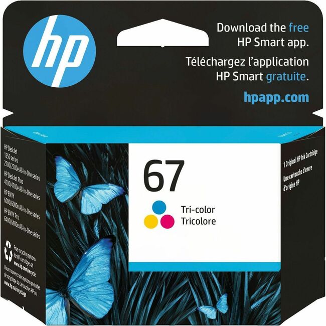 HP I 3YM55AN#140 Cartucho de Tinta Inkjet Original HP 67 - Tricolor - 1 Pieza