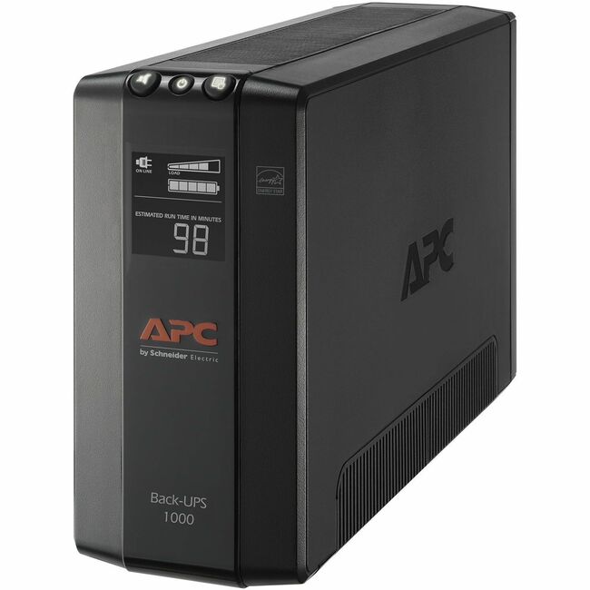 APC by Schneider Electric BX1000M APC Back-UPS 1000, Compact Tower, 1000VA, 120V, AVR, LCD, 8 NEMA outlets (4 surge)