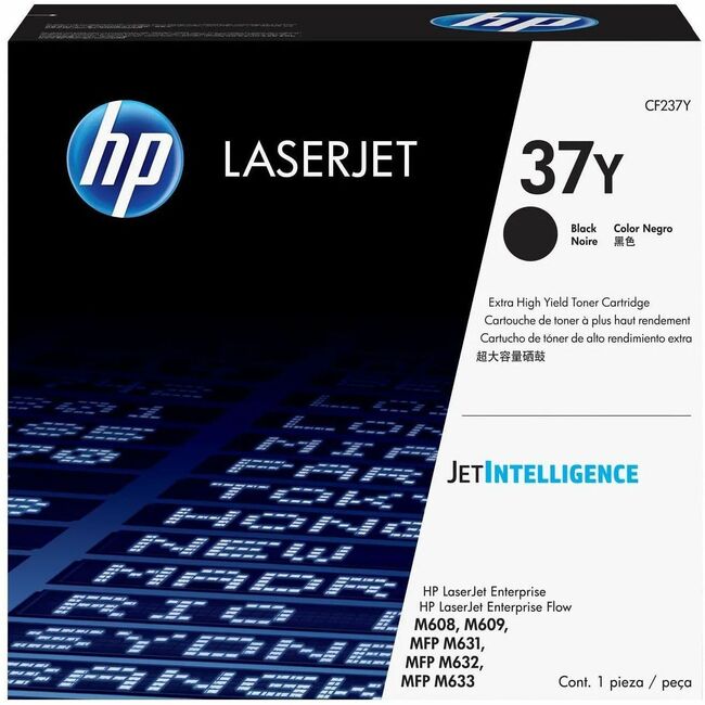 HP I CF237Y HP 37Y (CF237Y) Cartucho de Tóner Láser Original de Rendimiento Extra Alto - Negro - 1 Pieza