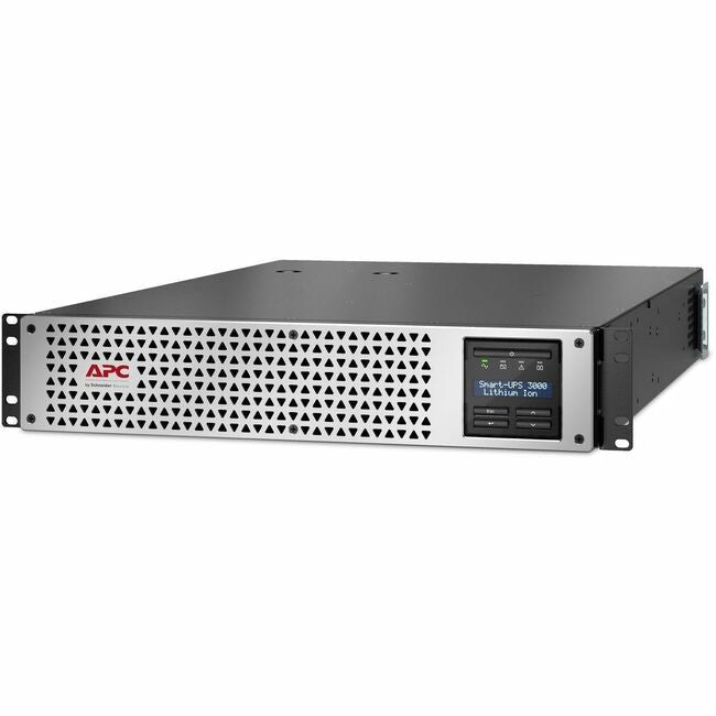 APC by Schneider Electric SMTL3000RM2UC APC Smart-UPS, Interactivo de línea, 3kVA, Ion de litio, Montaje en bastidor 2U, 120V, 2x NEMA 5-20R+6x NEMA 5-15R salidas, Puerto SmartConnect+SmartSlot, AVR, LCD