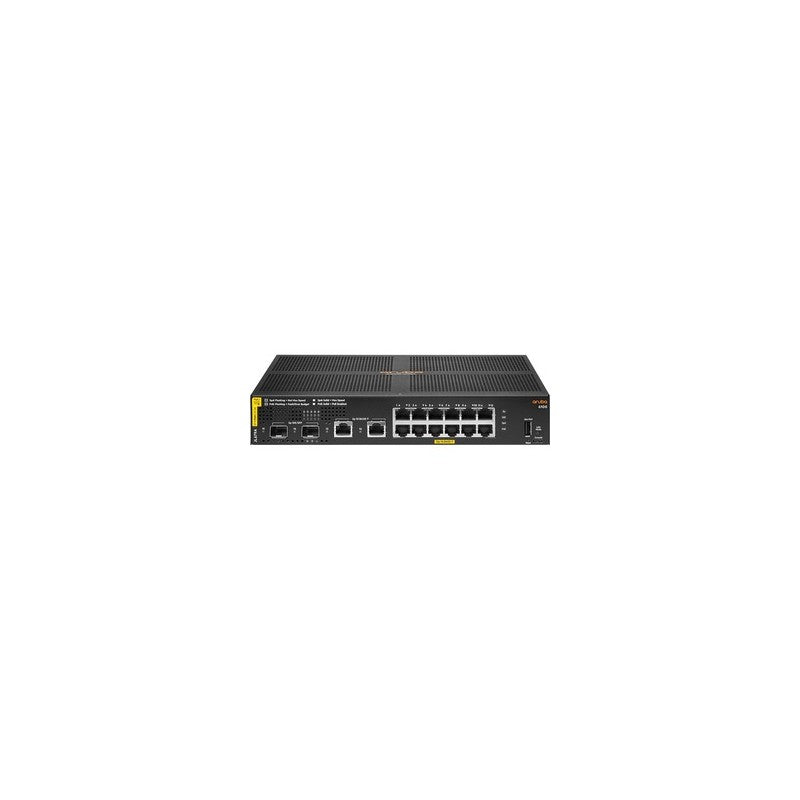 HPE Aruba JL679A Switch Ethernet 6100 - 12 puertos - Administrable - Compatible con 2 capas - Modular - Consumo de energía de 21,90 W - Presupuesto PoE de 139 W - Fibra óptica, par trenzado - Puertos PoE - 1U de alto