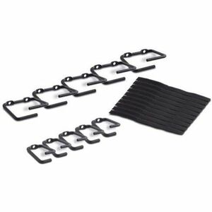 APC by Schneider Electric AR8113A Gestión de Cables APC NetShelter, Anillos, Juego de 5 pequeños y 5 grandes, Negro