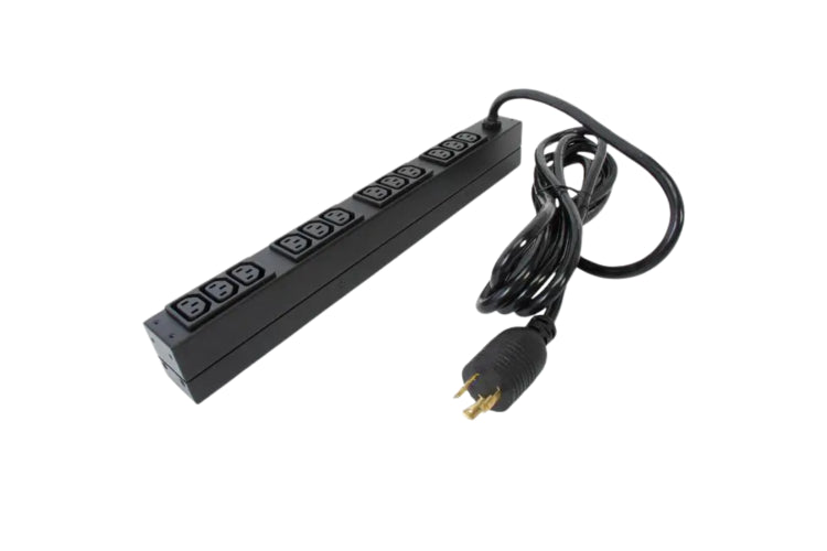 APC by Schneider Electric AP9566 APC NetShelter Basic Rack PDU, 1U, 16A, 208V, 12 C13 outlets