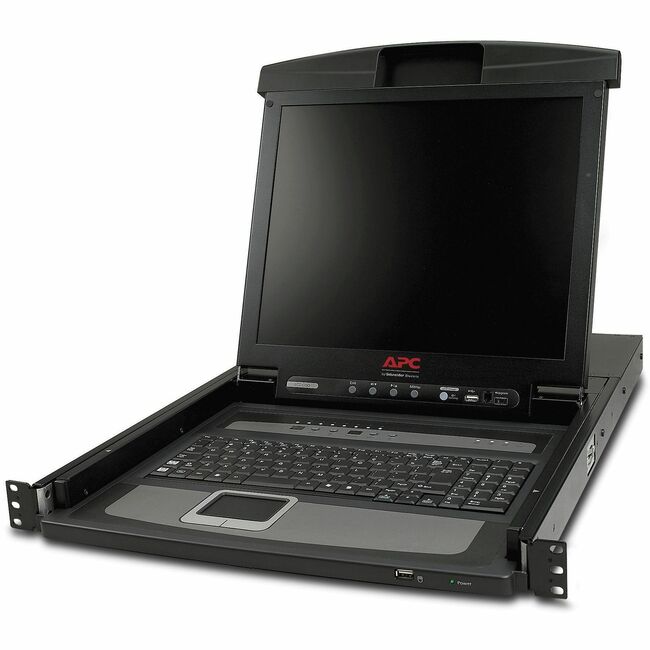 APC by Schneider Electric AP5808 Consola LCD de Rack APC de 17" con Conmutador KVM Analógico Integrado de 8 Puertos