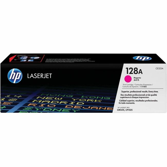 HP I CE323A Cartucho de Tóner Láser Original HP 128A - Paquete Individual - Magenta - 1 Pieza