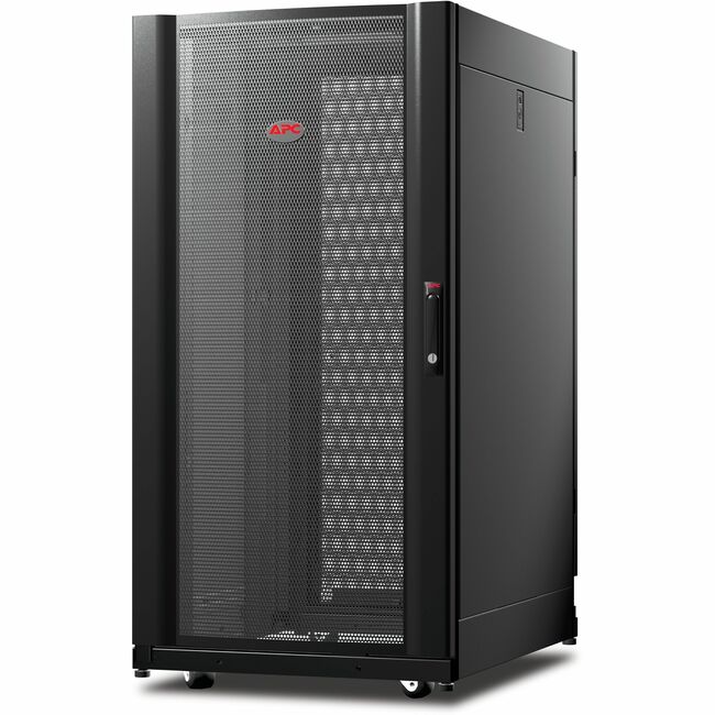 APC by Schneider Electric AR3814 APC NetShelter AV, Gabinete para Rack de Servidores, 24U, Rieles Roscados 10-32, Negro, 1199H x 600W x 806D mm