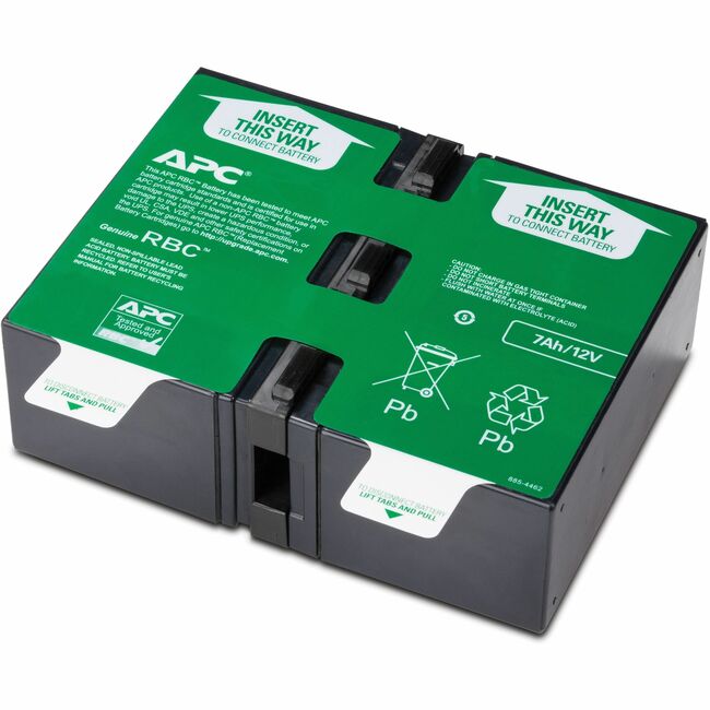 APC by Schneider Electric APCRBC123 Cartucho de Batería de Reemplazo APC para Smart-UPS Line Interactive, batería de ácido de plomo 24V 7Ah, garantía de reparación o reemplazo de 2 años