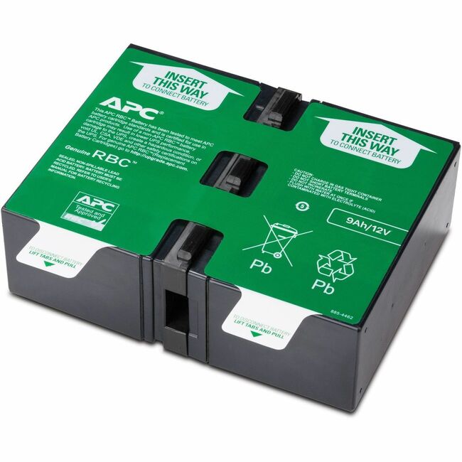 APC by Schneider Electric APCRBC124 Cartucho de Batería de Reemplazo APC para Smart-UPS Line Interactive, batería de ácido de plomo 24V 9Ah, garantía de reparación o reemplazo de 2 años